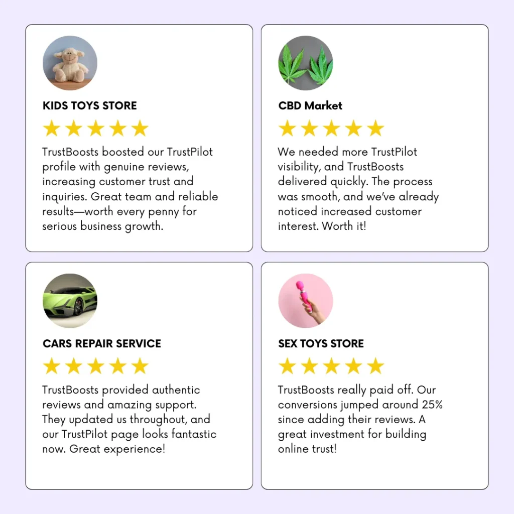 Trust Boosts Testimonials